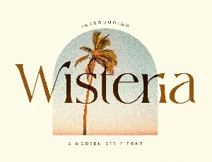 Wisteria Serif font