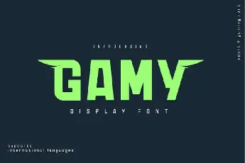 Gamy Sans Serif font