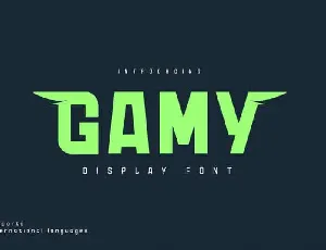 Gamy Sans Serif font