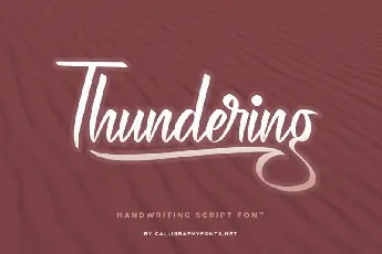 Thundering Calligraphy font