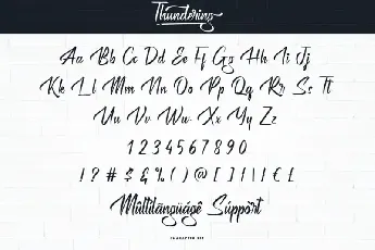 Thundering Calligraphy font