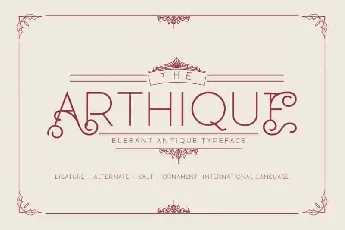 Arthique Elegant font