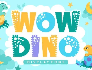 Wow Dino font