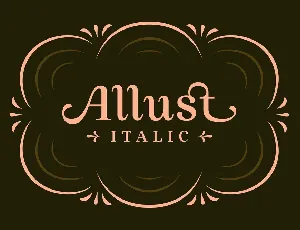 Allust Serif Typeface font