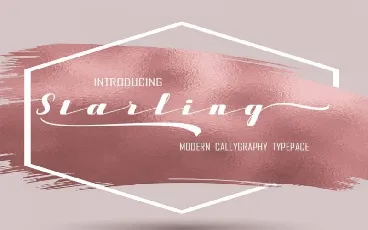 Starling Calligraphy font