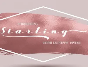 Starling Calligraphy font