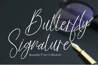 Butterfly Signature font