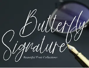 Butterfly Signature font