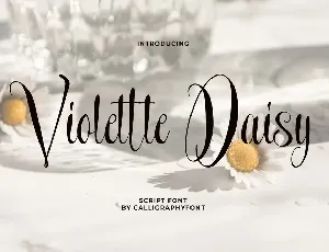 Violette Daisy Demo font