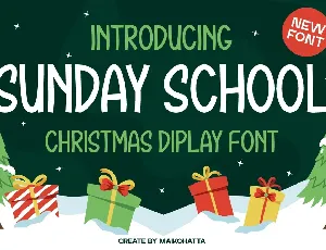 SUNDAY SCHOOL font