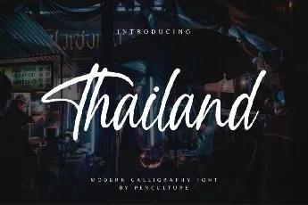 Thailand font