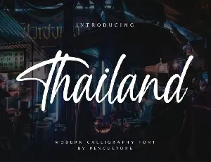 Thailand font