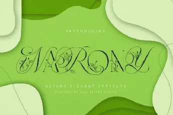 Narony font