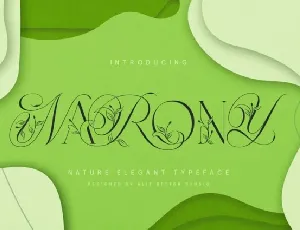 Narony font