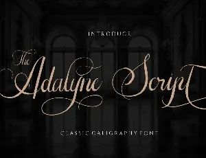 The Adalyne Script font