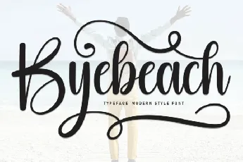 Byebeach Script font