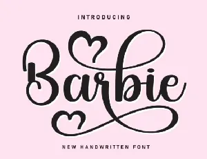 Barbie Script font