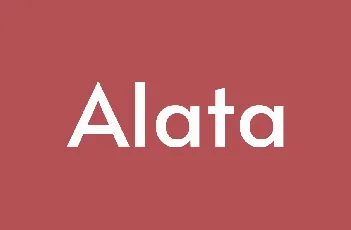 Alata font