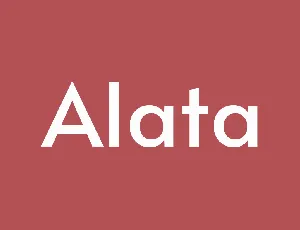 Alata font