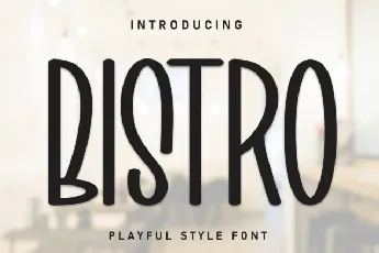 Bistro Display font