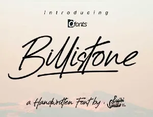 Billistone font