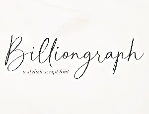 Billiongraph font