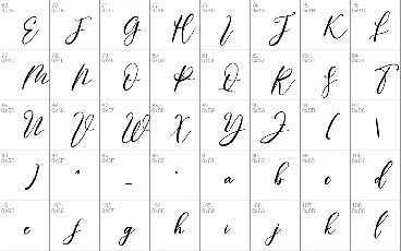 Calligraphy Brillian font