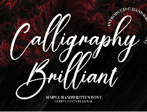 Calligraphy Brillian font