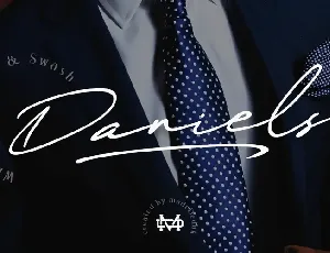 Daniels Signature font