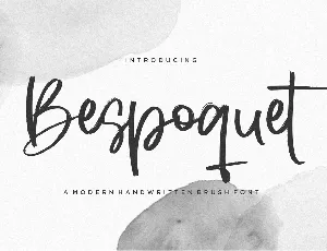 Bespoquet font