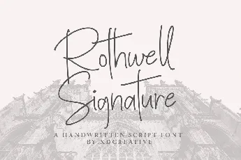 Rothwell Signature font