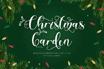 Christmas Garden Script font