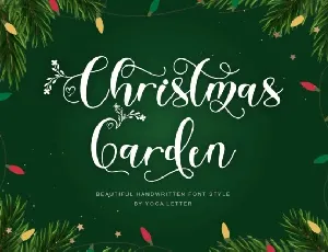 Christmas Garden Script font