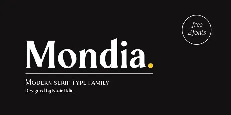 Mondia font