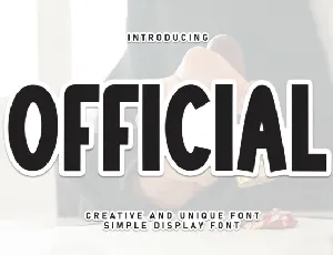 Official Display font