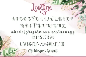 Loveline Personal Use Only font