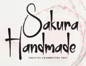 Sakura Handmade Script font