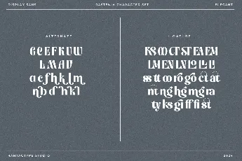 Rastenia font