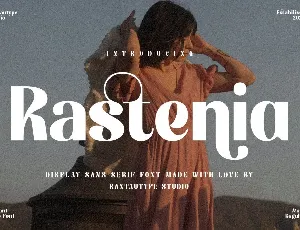 Rastenia font