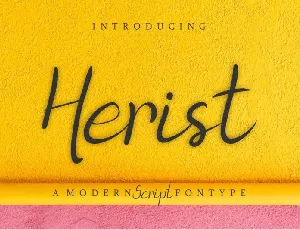 Herist Calligraphy font