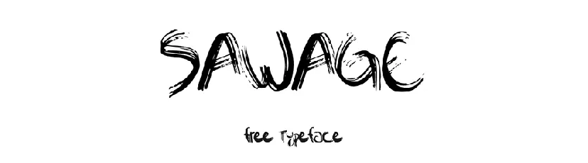 Sawage Brush Free font