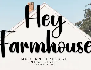 Hey Farmhouse Script font