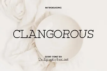 Clangorous Demo font