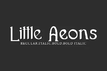 Little Aeons Demo font