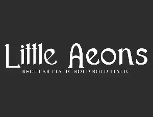 Little Aeons Demo font