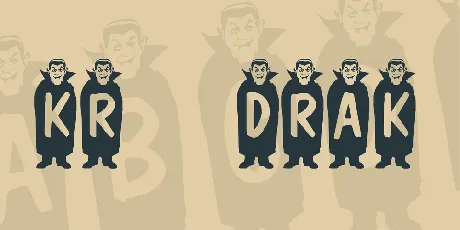 KR Drak font