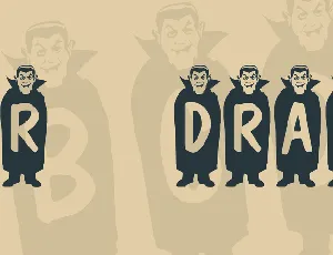 KR Drak font