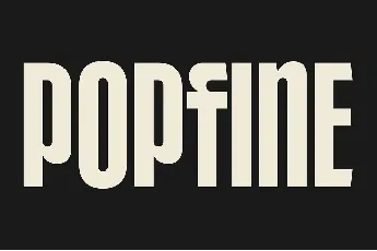 Popfine font