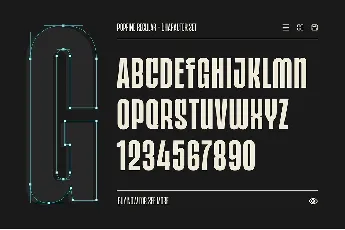 Popfine font