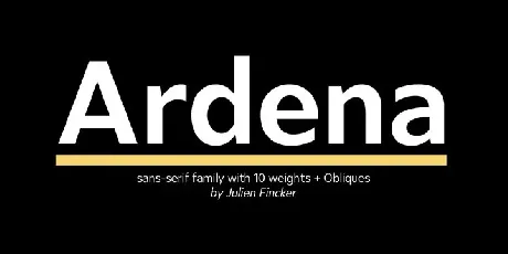 Ardena font